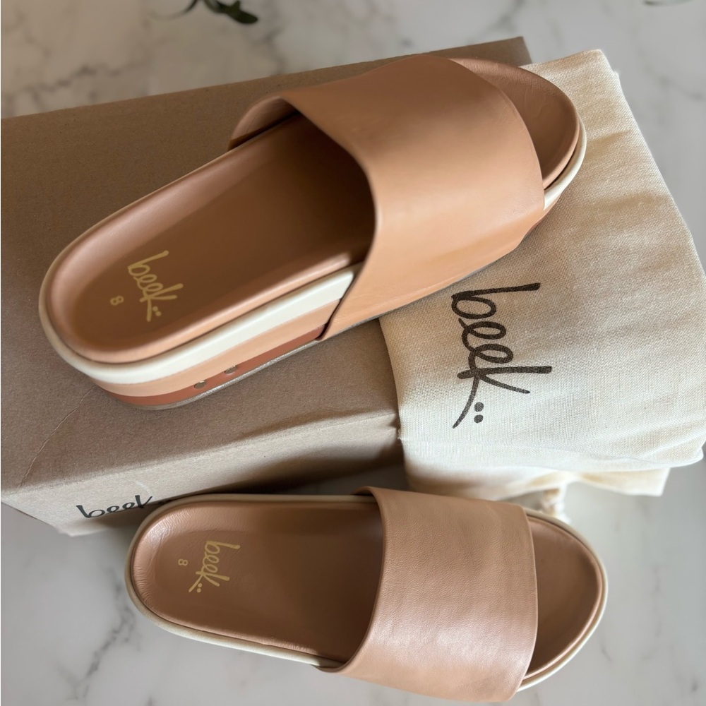 beek Albatross Platform stripe sandal. New with box and dust bag - Picture 3 of 4